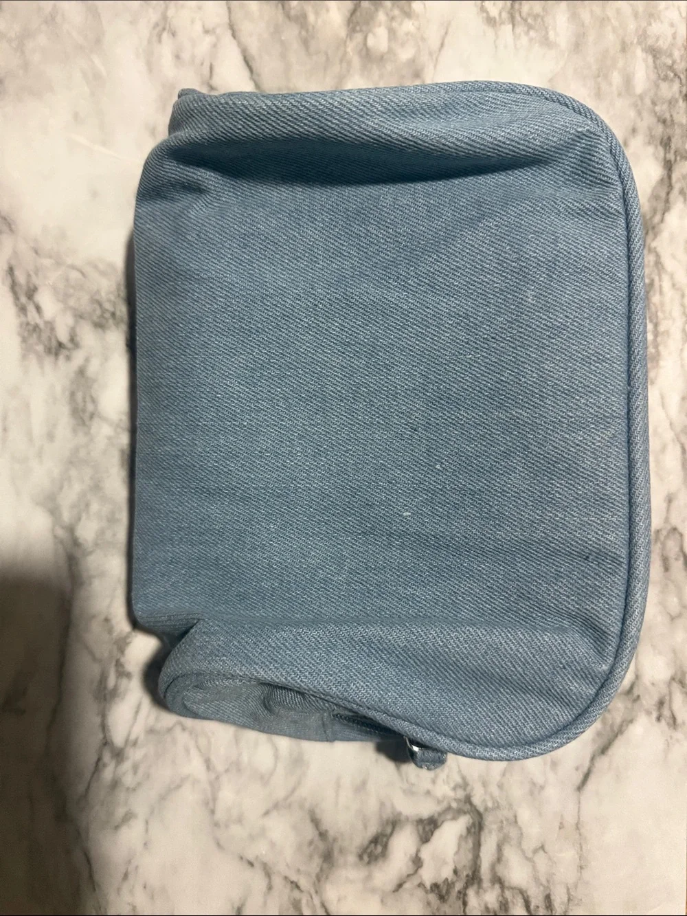 MAC COSMETICS LIMITED EDITION DENIM MID BLUE POUCH